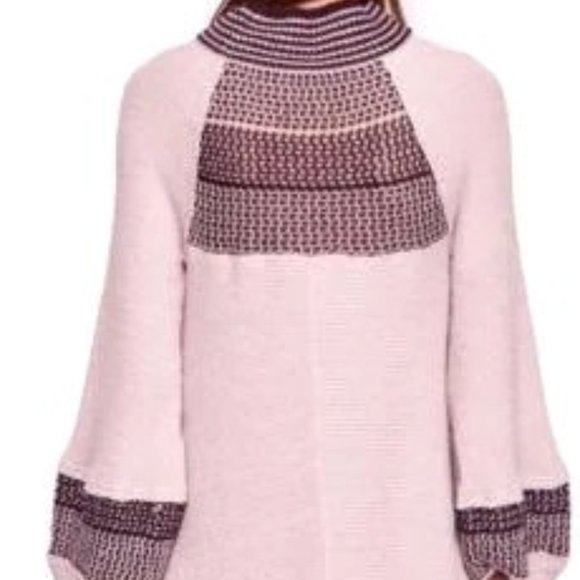 Free People Snow Day Thermal Tunic Top Knitted Sleeves - Picture 5 of 13